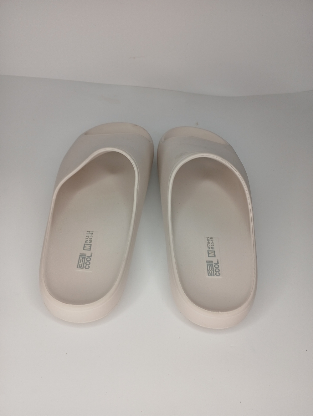 Beige Slide Sandals Size M (W 8.5–9.5) | Minimalist EVA Foam Slides | Comfort Ca - Picture 6 of 6